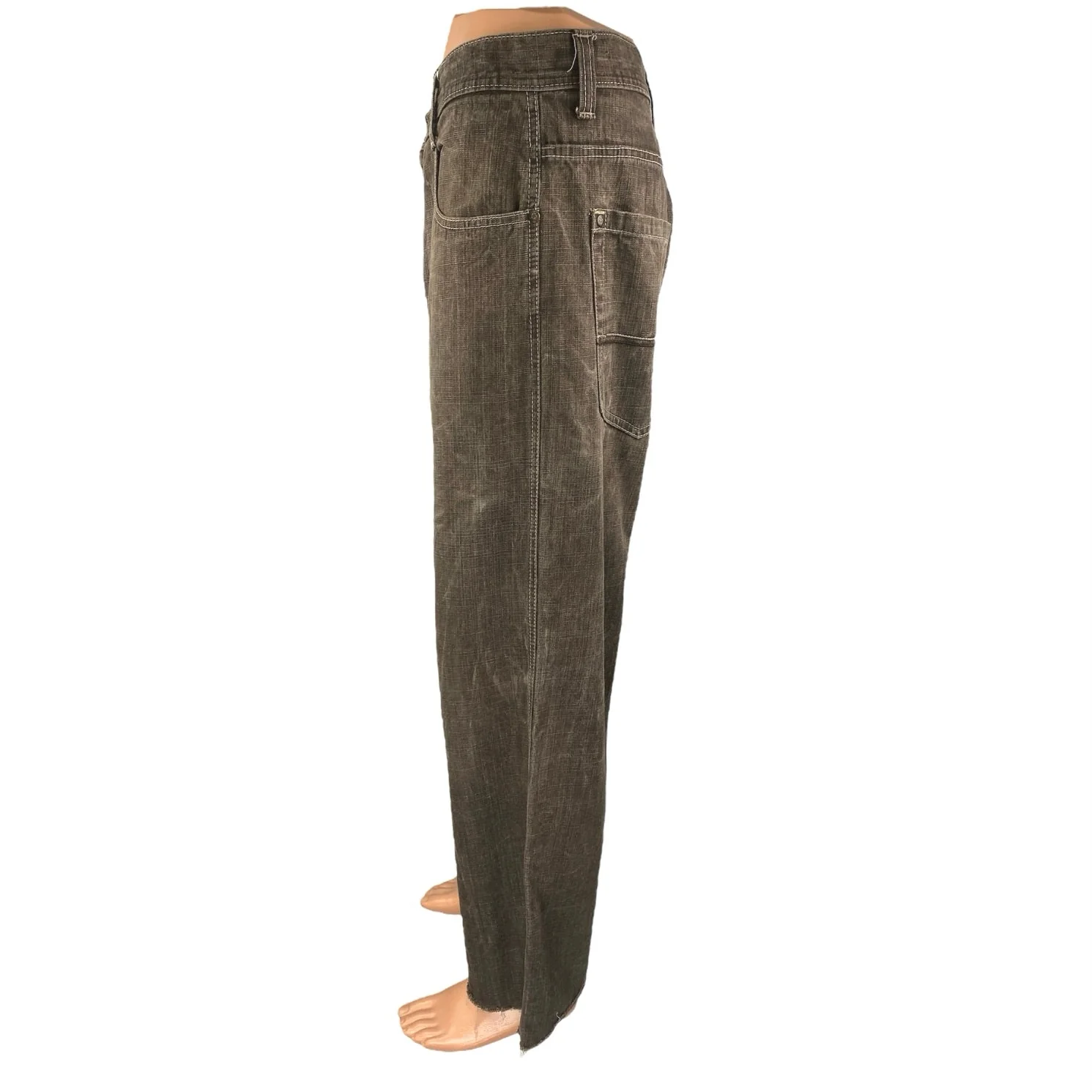Southpole Men's Brown Washed Mid Rise Straight Leg Cotton Denim Jeans Size 36 - Image 2
