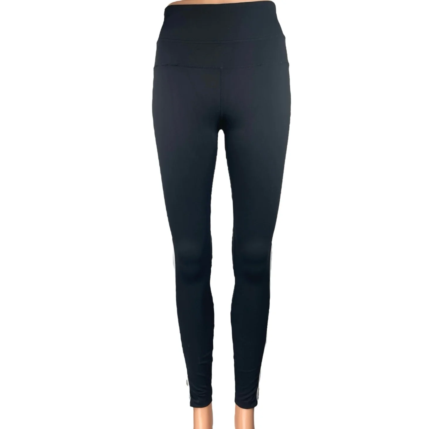 Spiritual Gangster Black Striped Skinny High Waist Trousers Leggings Pants Sz S - Image 2