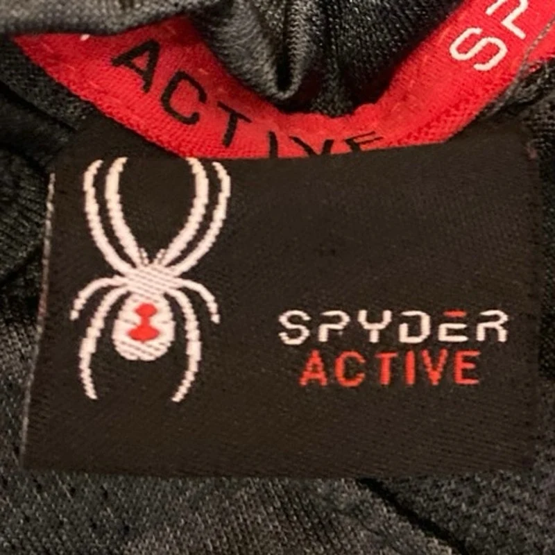 Spyder Active Men's Black Logo Short Sleeve Athletic T Shirt Tee Top Size M - Image 3