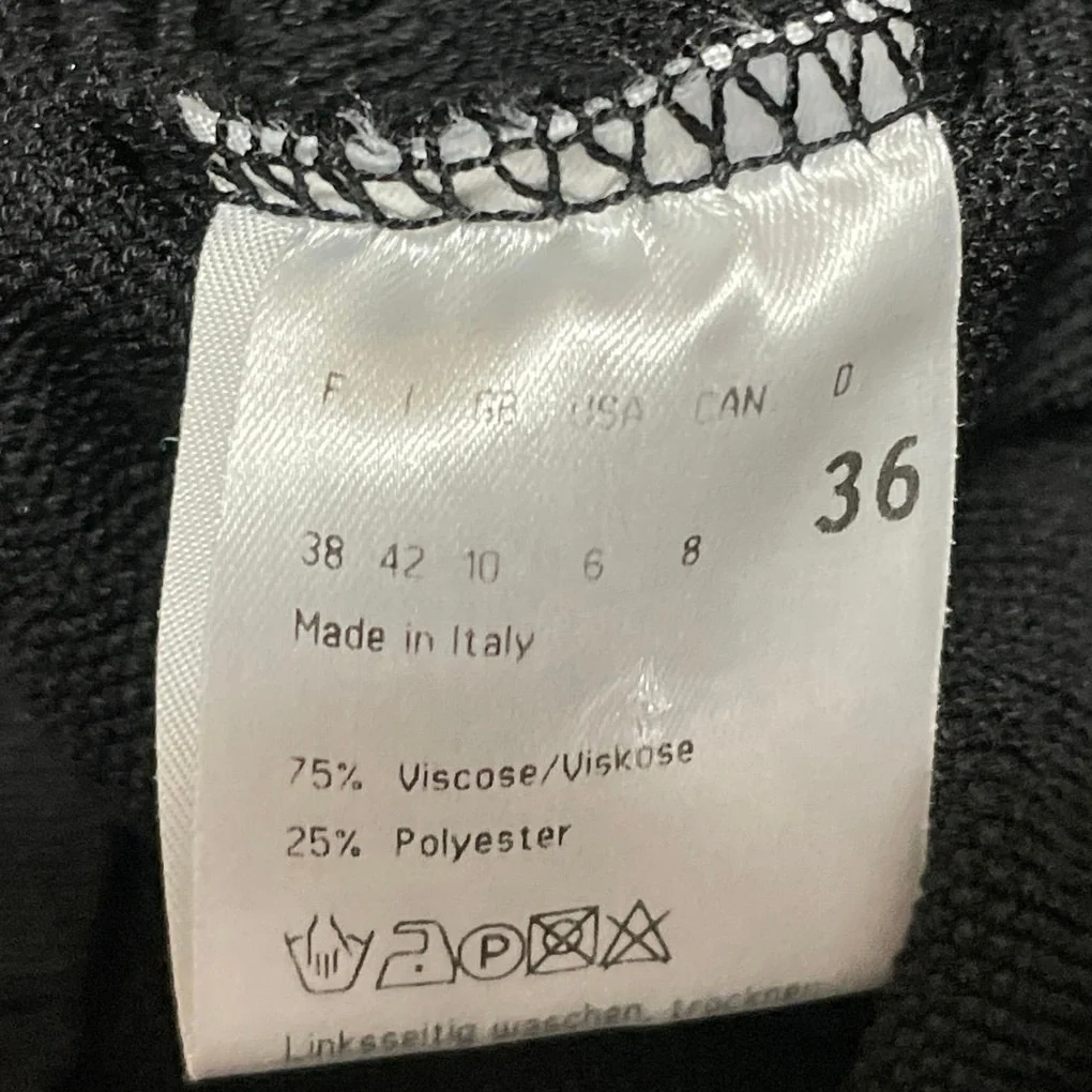 Strenesse Gabriele Strehle Womens Black Sleeveless Stretch Knit Tank Top Size 36 - Image 5
