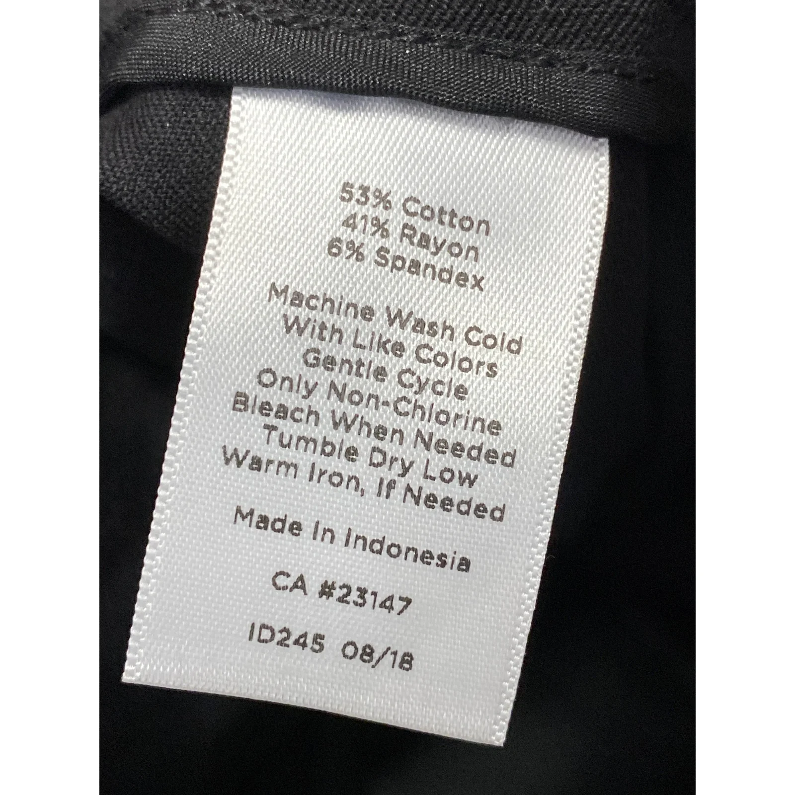 Talbots Women's Black High Rise Slim Fit Straight Leg Trouser Dress Pants Size 4 - Image 5