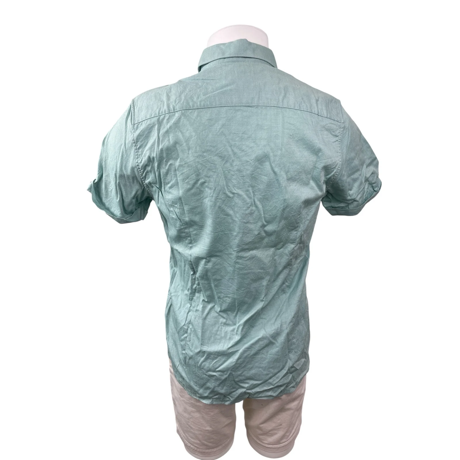 Ted Baker Men's Green Short Sleeve Chest Pocket Button Down Shirt Top Size M - Image 4