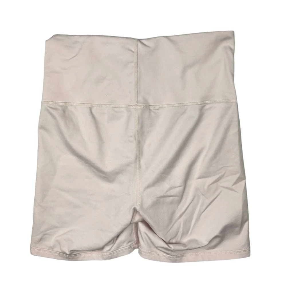 Terez Cream Pull On Wide Waistband Stretch Athleisure Bike Short Size S - Image 2