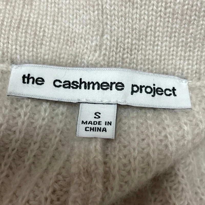 The Cashmere Project 100% Cashmere Beige Tapered Lounge Trousers Jogger Pants S - Image 4