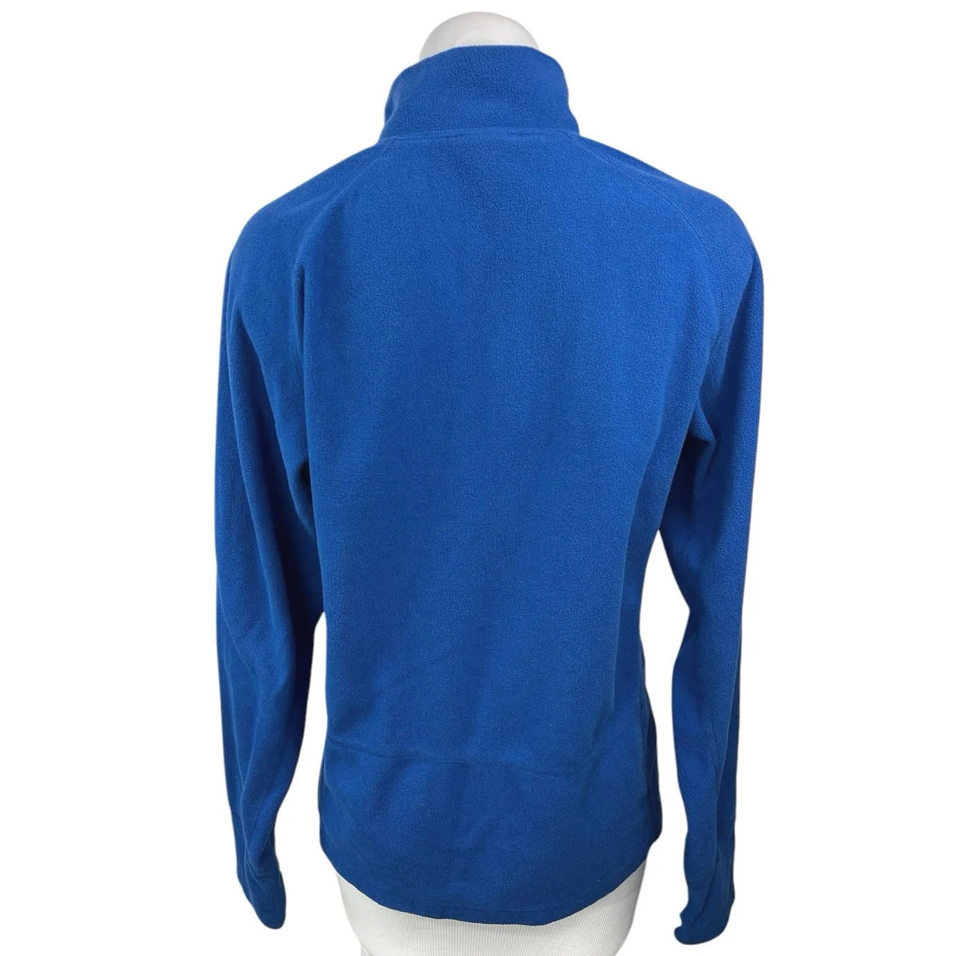 The North Face Women's Blue Fleece Zip Up High Neck Thumbholes Bomber Jacket  S - Image 2