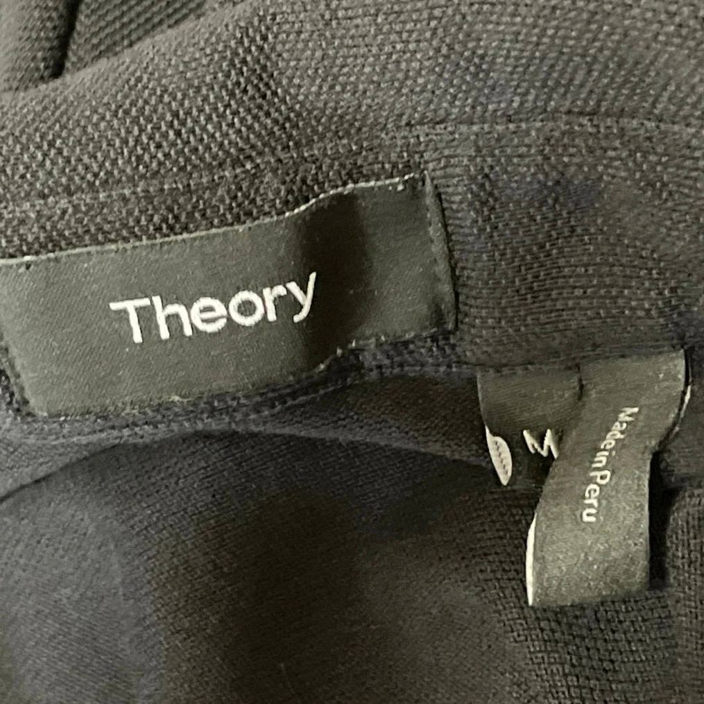 Theory Mens Black Short Sleeve Golf Tennis Casual Collared Polo Shirt Top Size M - Image 4