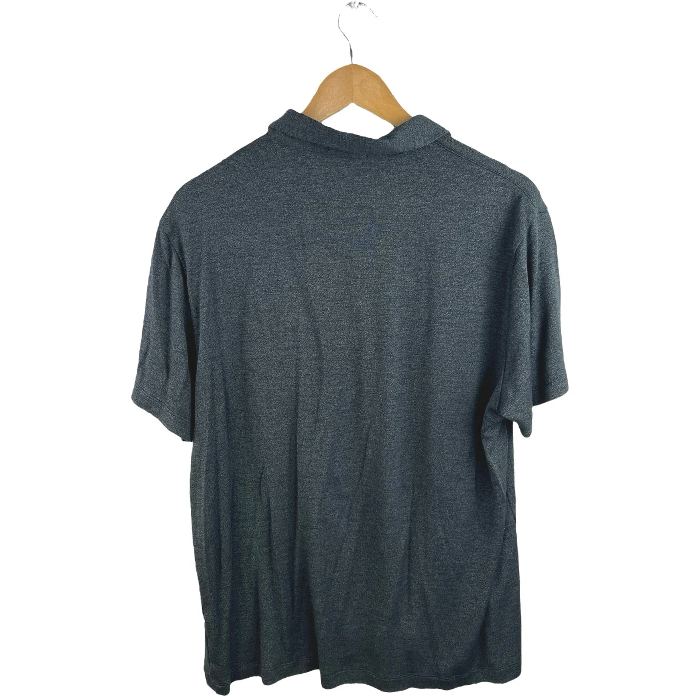Theory Men's Gray Short Sleeve Collared Golf Casual Polo Shirt Top Size XL - Image 2