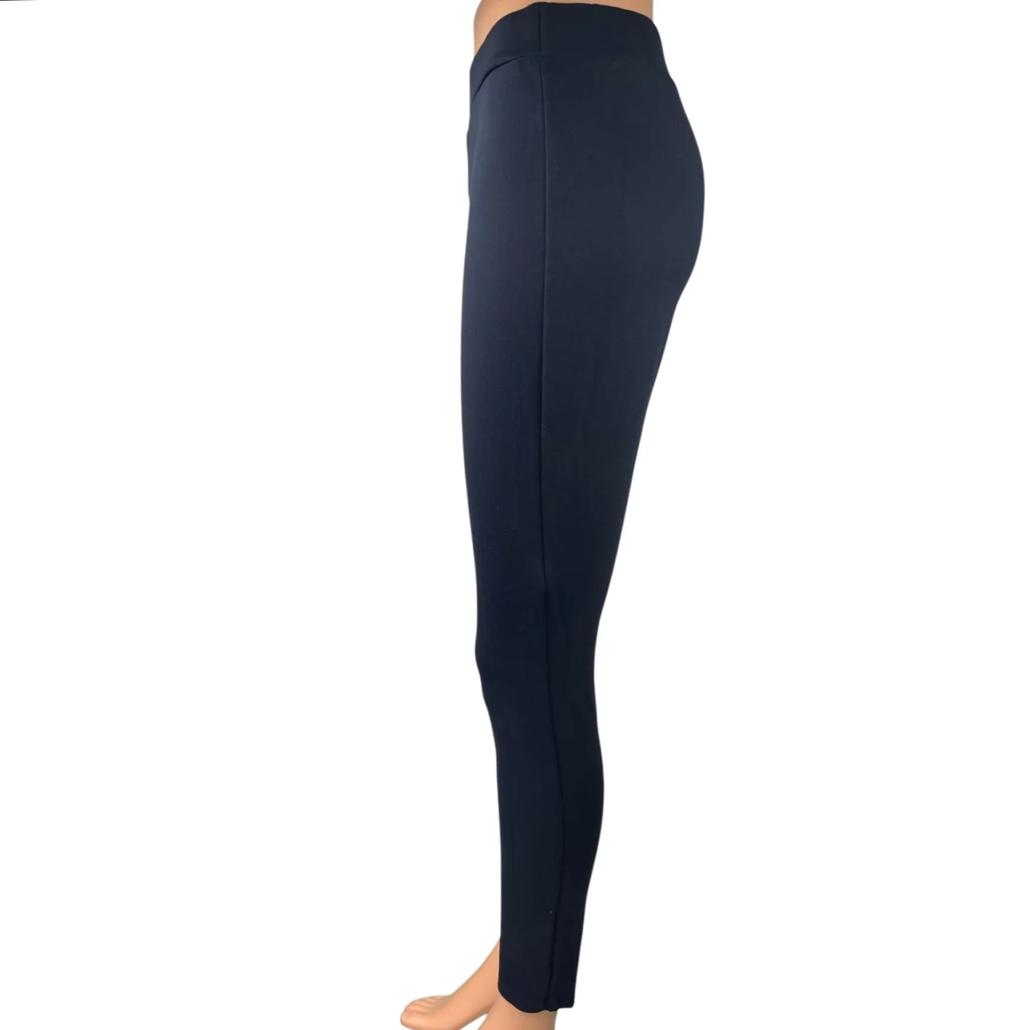 Theory Women's Navy Blue Mid Rise Ankle Pull On Casual Leggings Pants Size S - Image 2