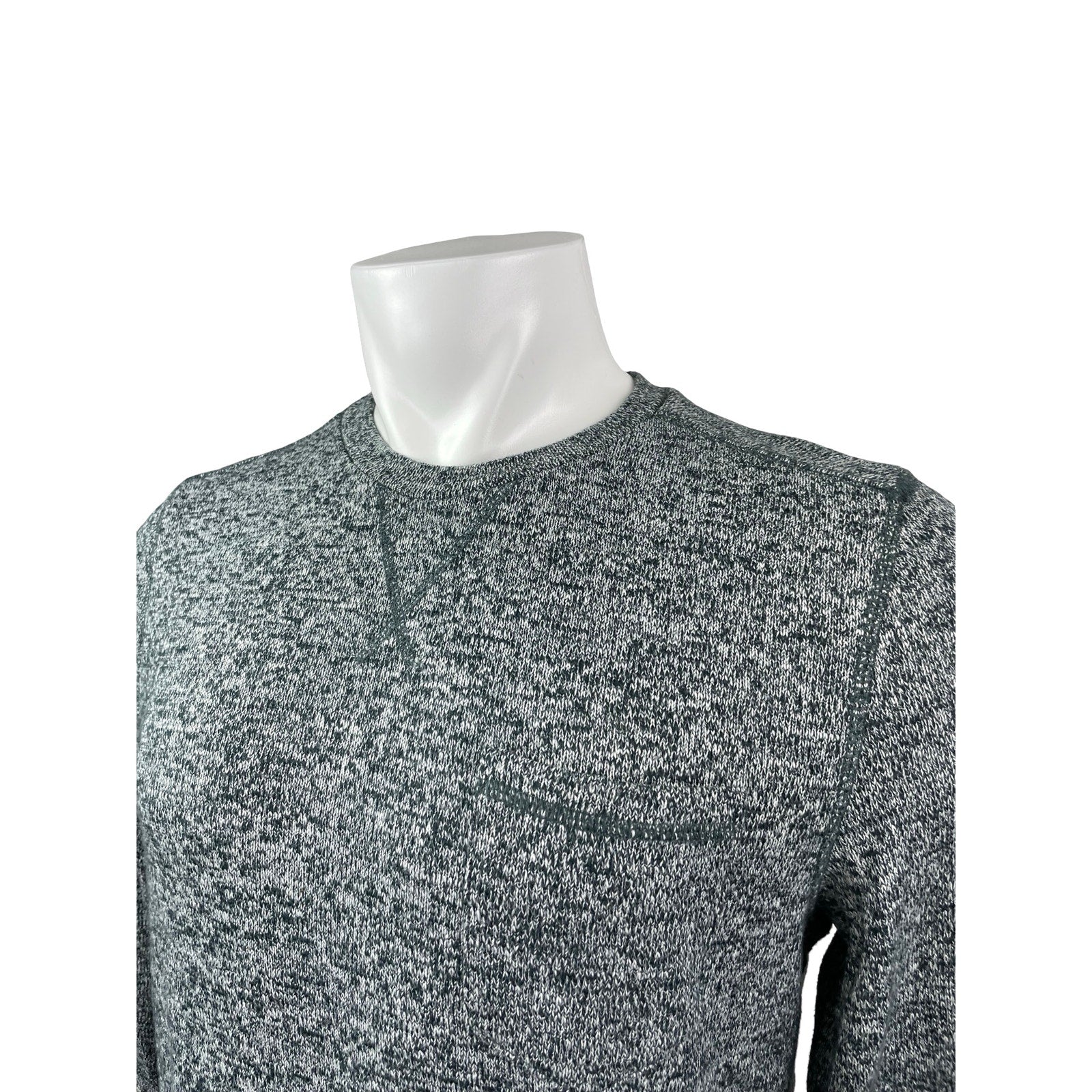 Topman Men's Gray Heather Long Sleeve Crew Neck Knit Pocket Sweater Top Size M - Image 3
