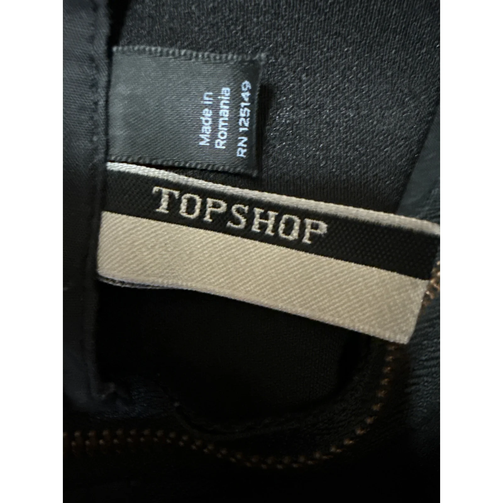 Topshop Black Sleeveless Layered Cami Camisole Tank Blouse Crop Top Size M - Image 3