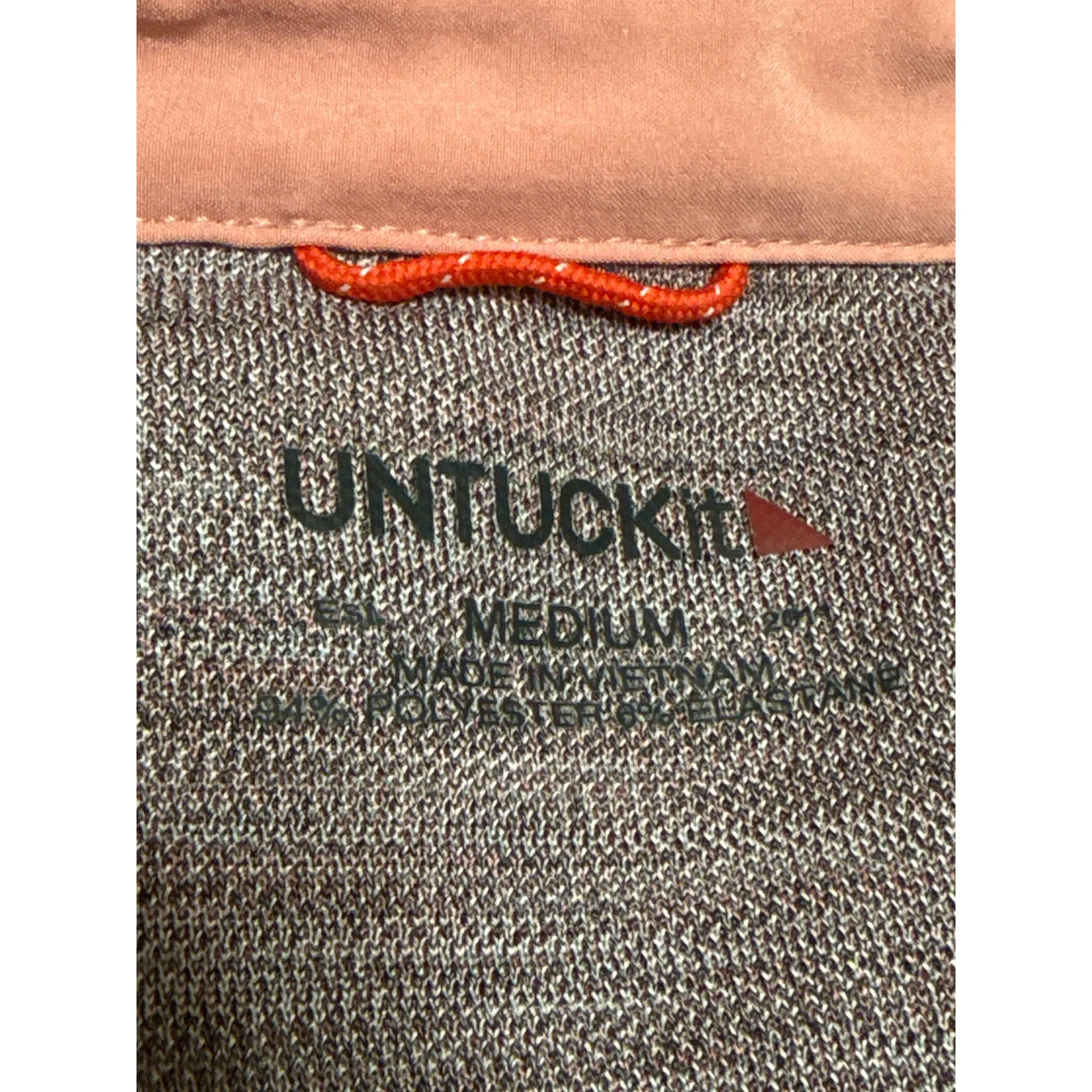 Untuckit Men's Purple Short Sleeve Collared Golf Tennis Polo Shirt Top Size M - Image 4