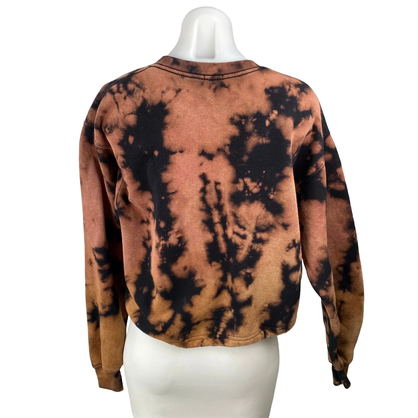 Urban Outfitters BDG Black Brown Long Sleeve Crew Neck Sweatshirt Top Size S - Image 4