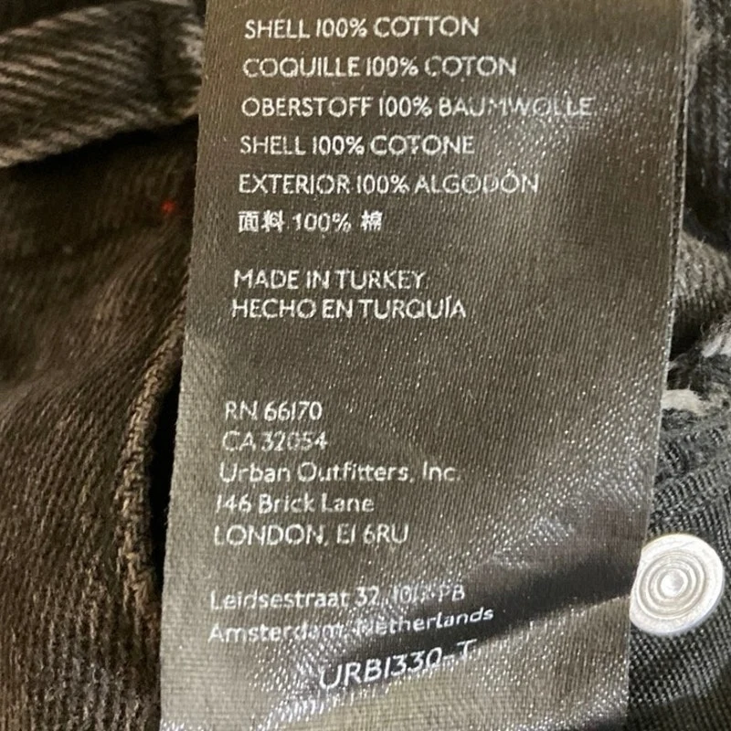 Urban Outfitters BDG Womens Black High Rise Baggy Distressed Denim Jeans Sz 25 - Image 5
