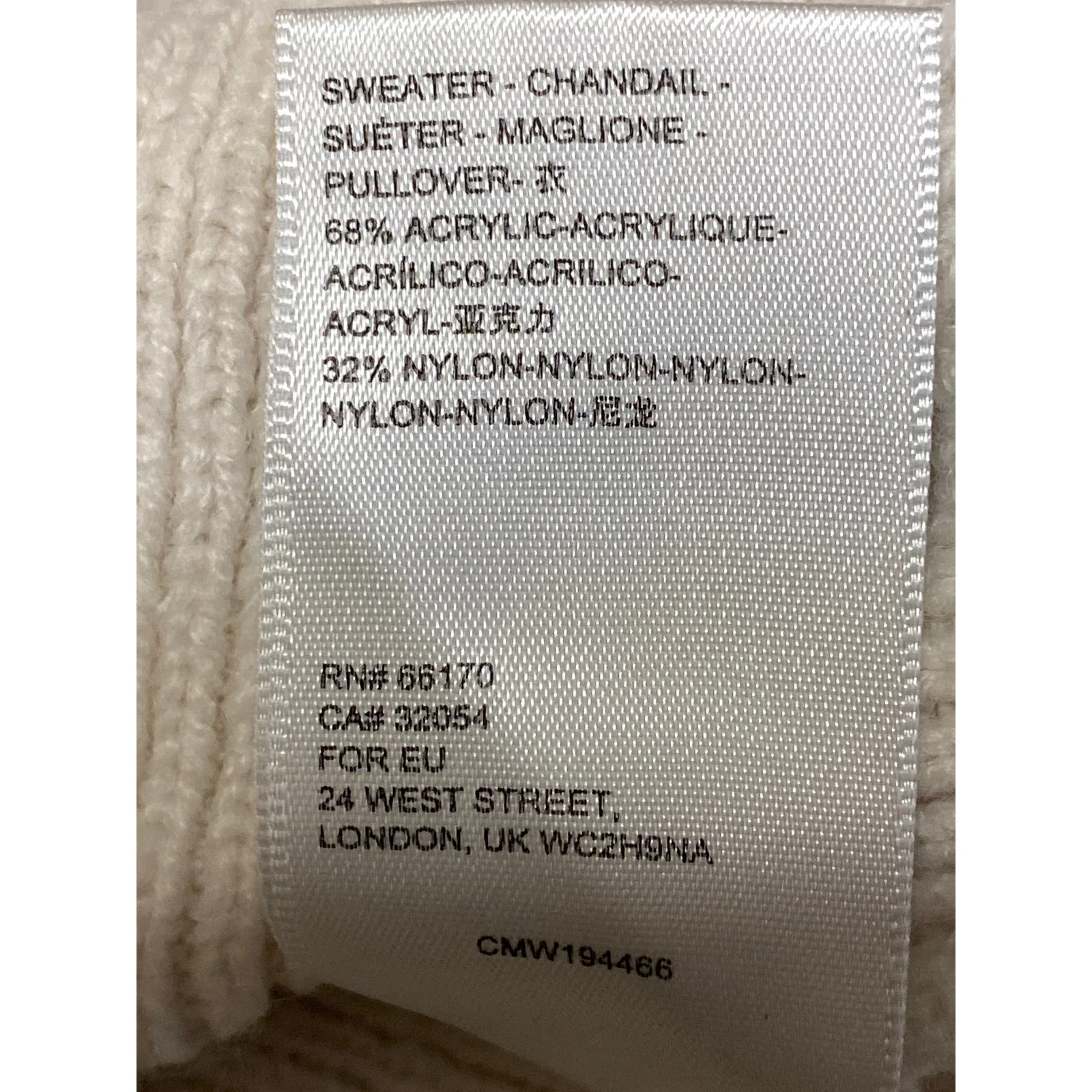 Urban Outfitters Beige Cream Ribbed Knit Turtleneck Long Sleeve Sweater Top XS - Image 6