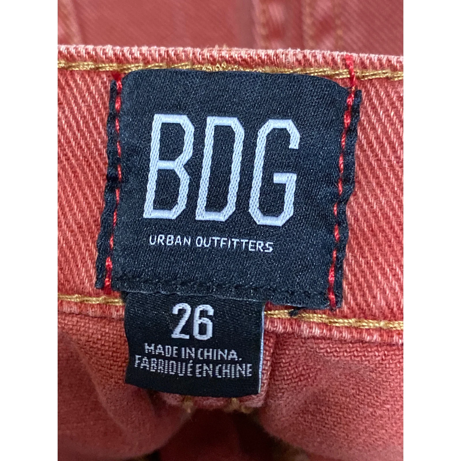 Urban Outfitters Brown Waxed High Waisted Wide Leg Baggy Denim Jeans Size 26 - Image 5