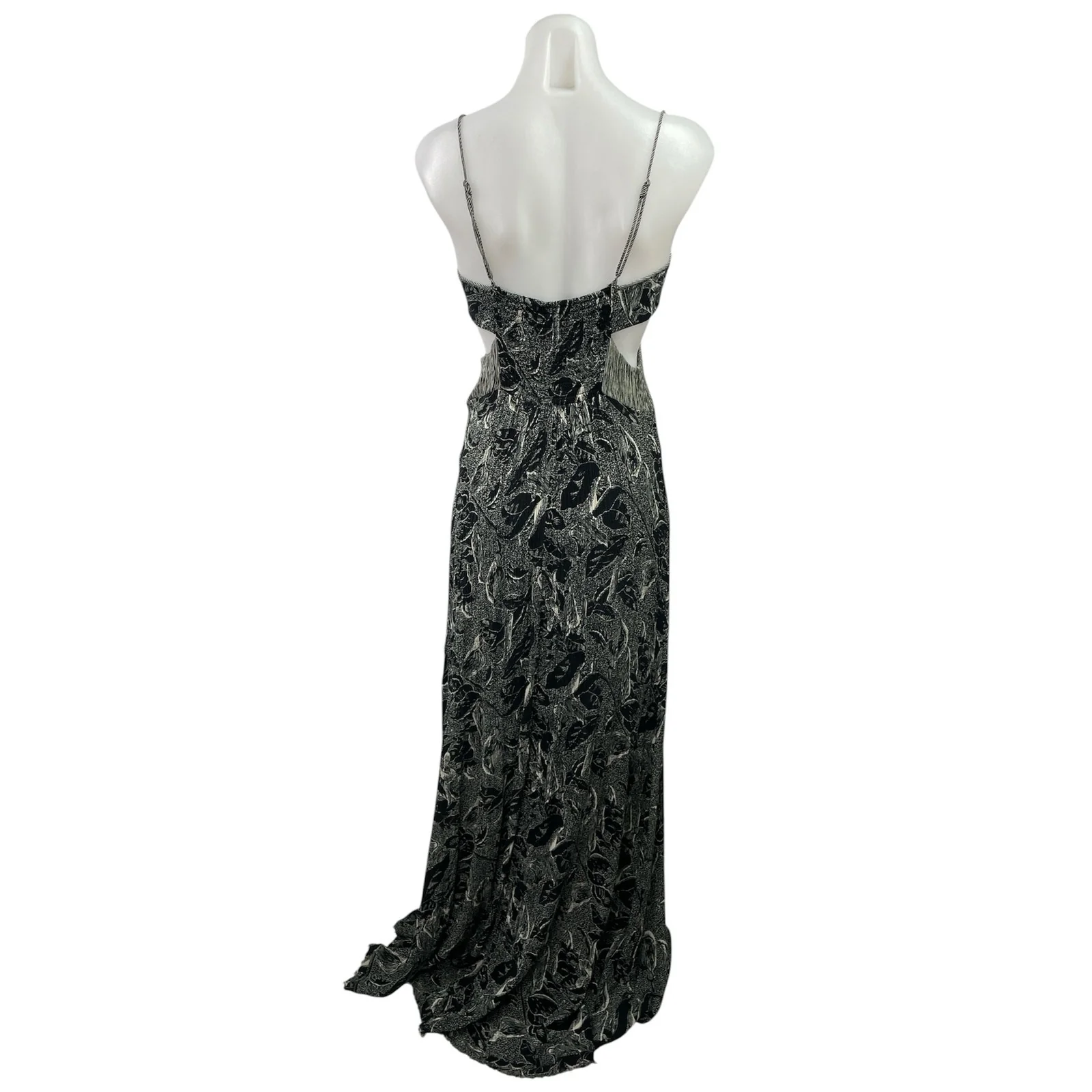 Urban Outfitters Ecote Shipwreck Cutout Black Sleeveless V Neck Maxi Dress Sz M - Image 3