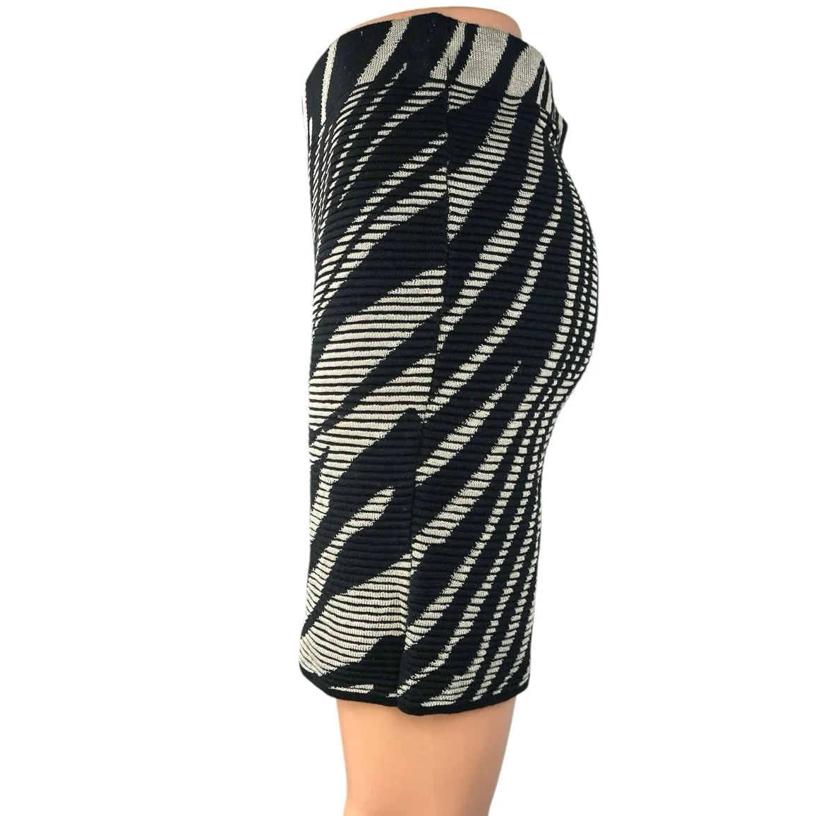 Urban Outfitters Silence + Noise Gray Multicolor Zebra Knit Mini Sweater Skirt S - Image 2