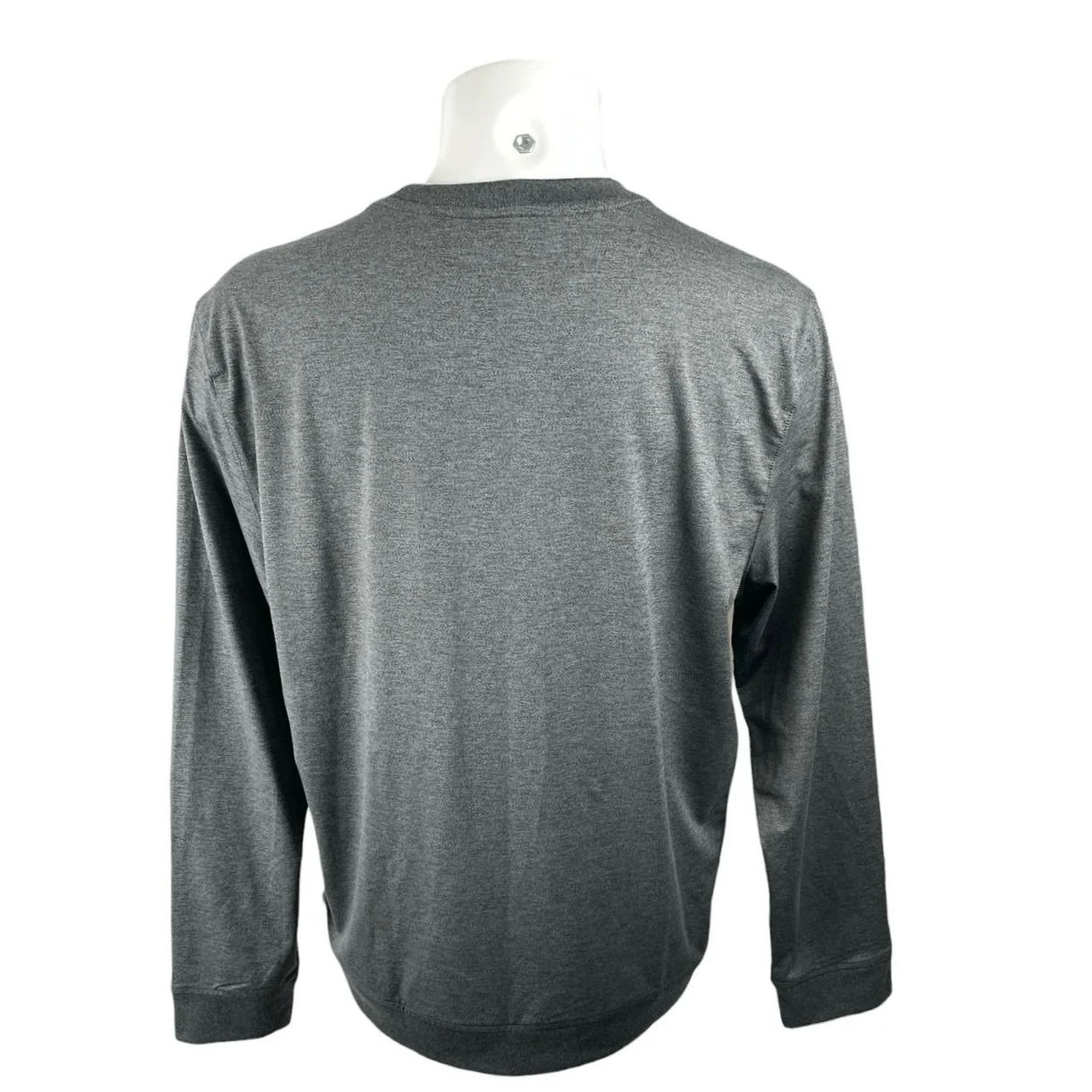 Van Heusen Performance Black Heather Long Sleeve Golf Sweatshirt Top Size L - Image 3