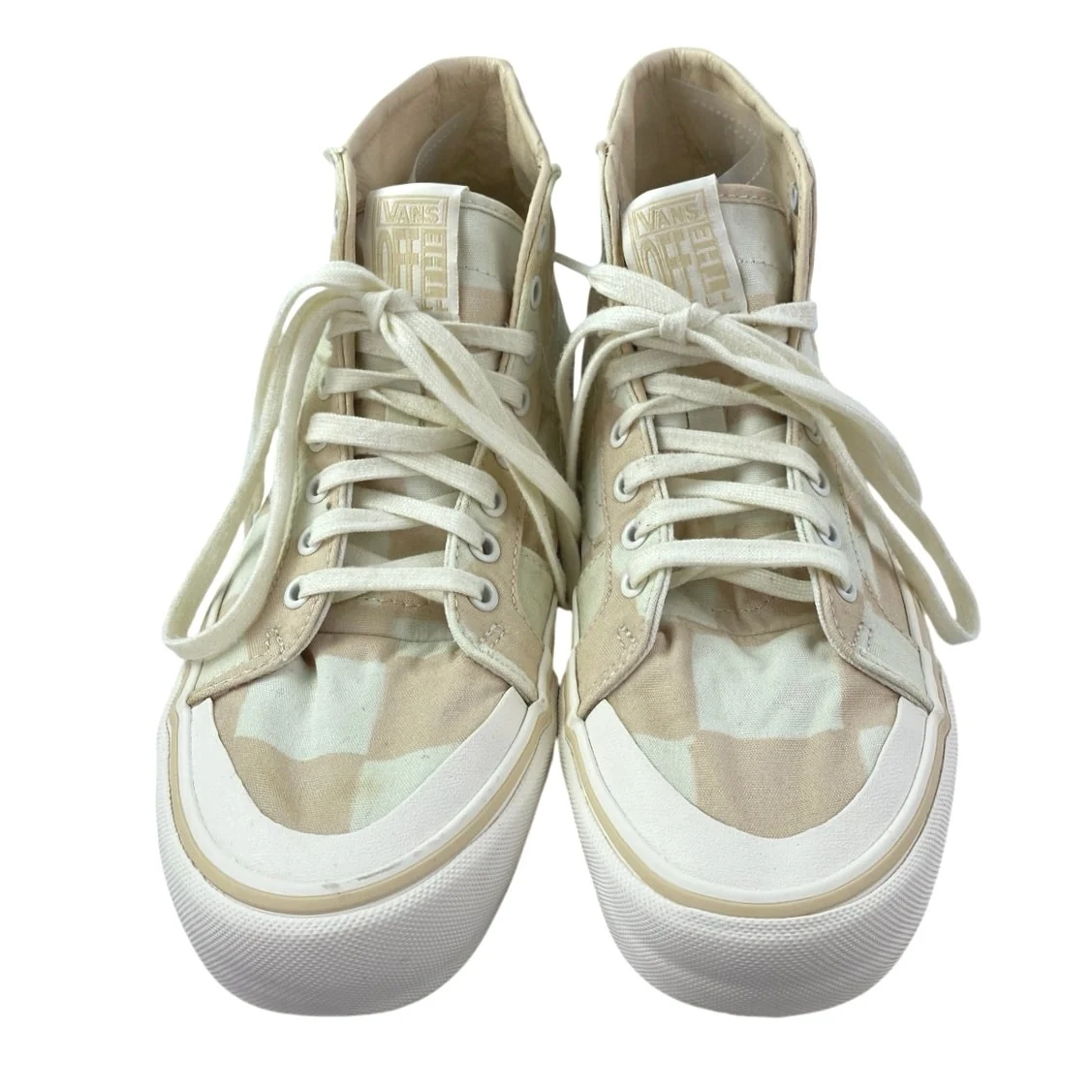 Vans SK8-Hi 138 Decon Women's Pink Check Lace Up High Top Sneakers Shoes Size 10 - Image 2