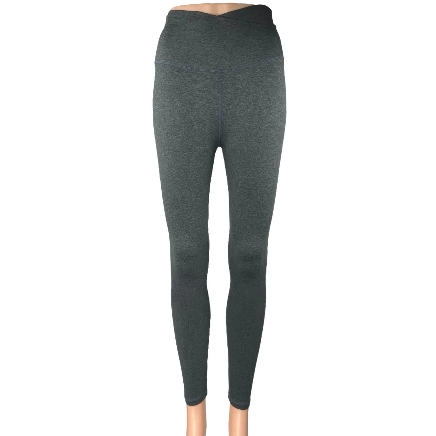 Varley Womens Black Mid Rise Yoga Running Workout Athletic Leggings Pants Sz XS