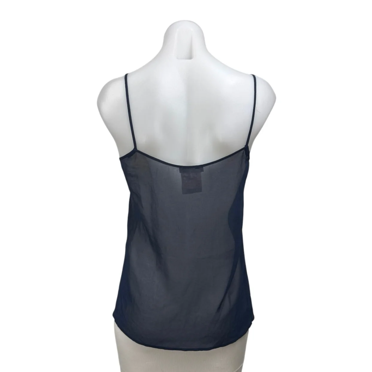 Versace Collection Black Sleeveless Cami Camisole Sheer Cover Up Tank Top Size S - Image 2