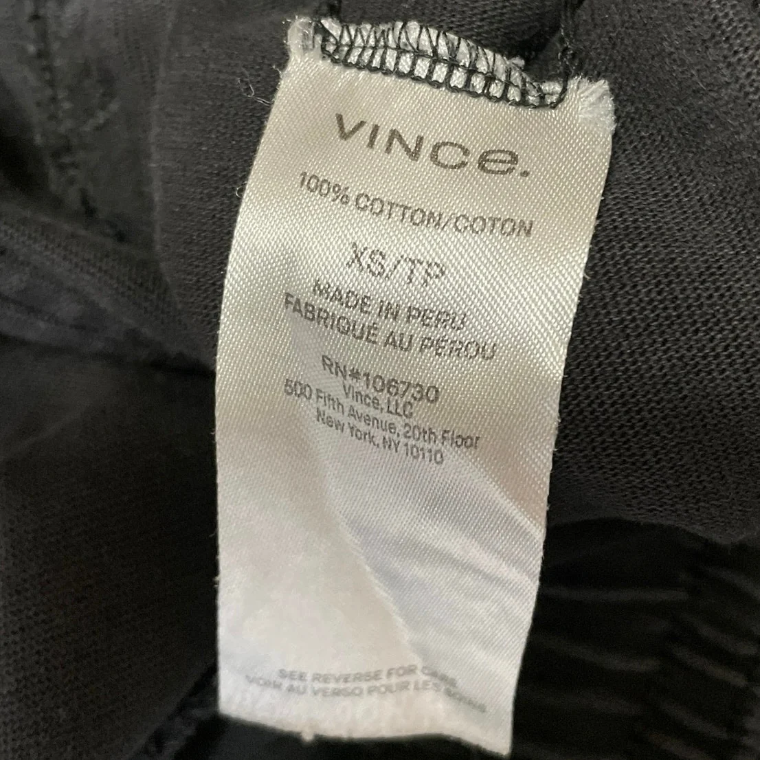 Vince Women's Black Drawstring High Rise Knit Cropped Wide Leg Pants Size XS - Image 5