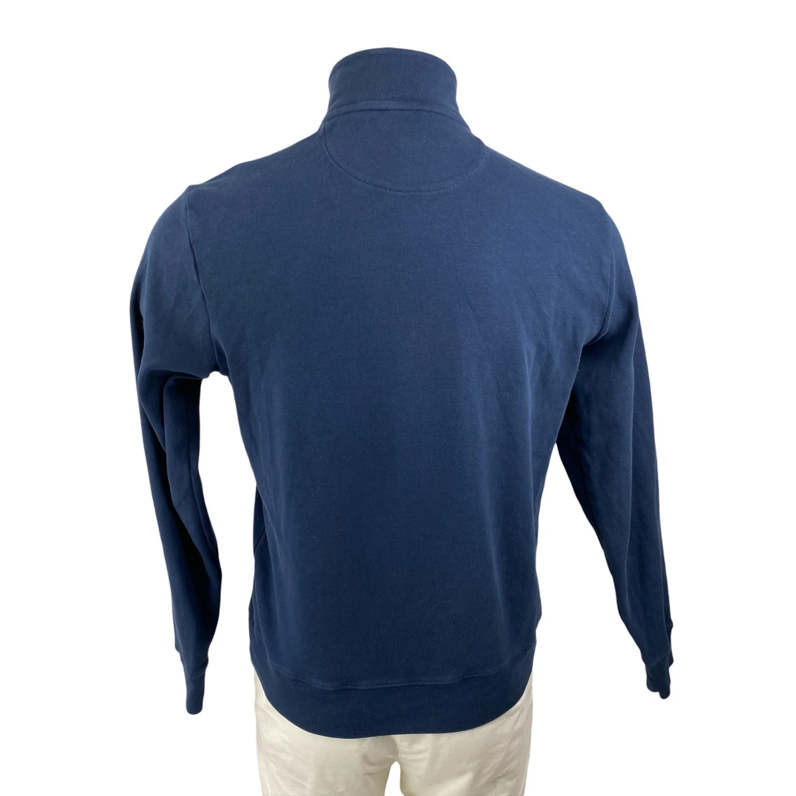 Vineyard Vines Saltwater Blue Quarter-Zip Long Sleeve Sweatshirt Sweater Top XS - Image 2