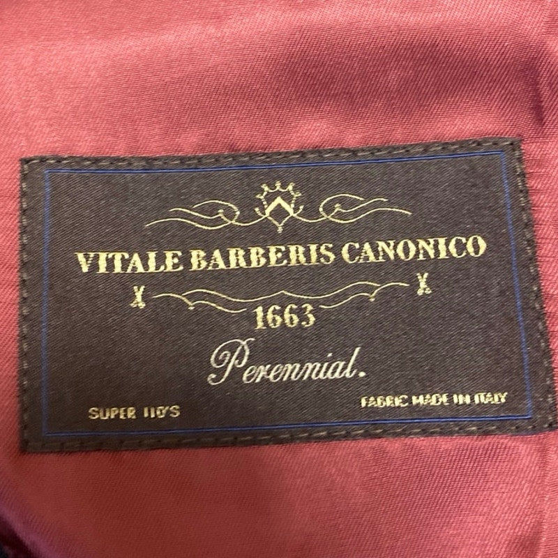 Vitale Barberis Canonico Lazio Black Wool Long Sleeve Slim Blazer Jacket Size S - Image 3