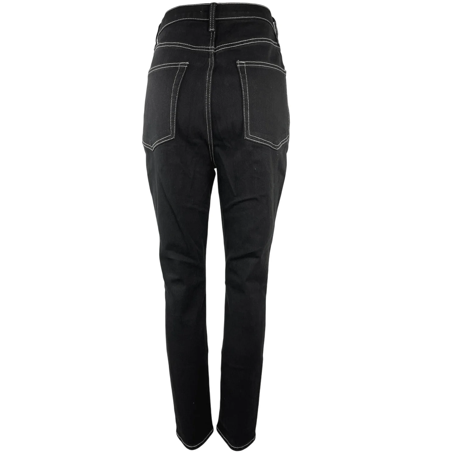 WeWoreWhat Danielle Women's Black Button Fly High Waist Straight Denim Jeans 29 - Image 3