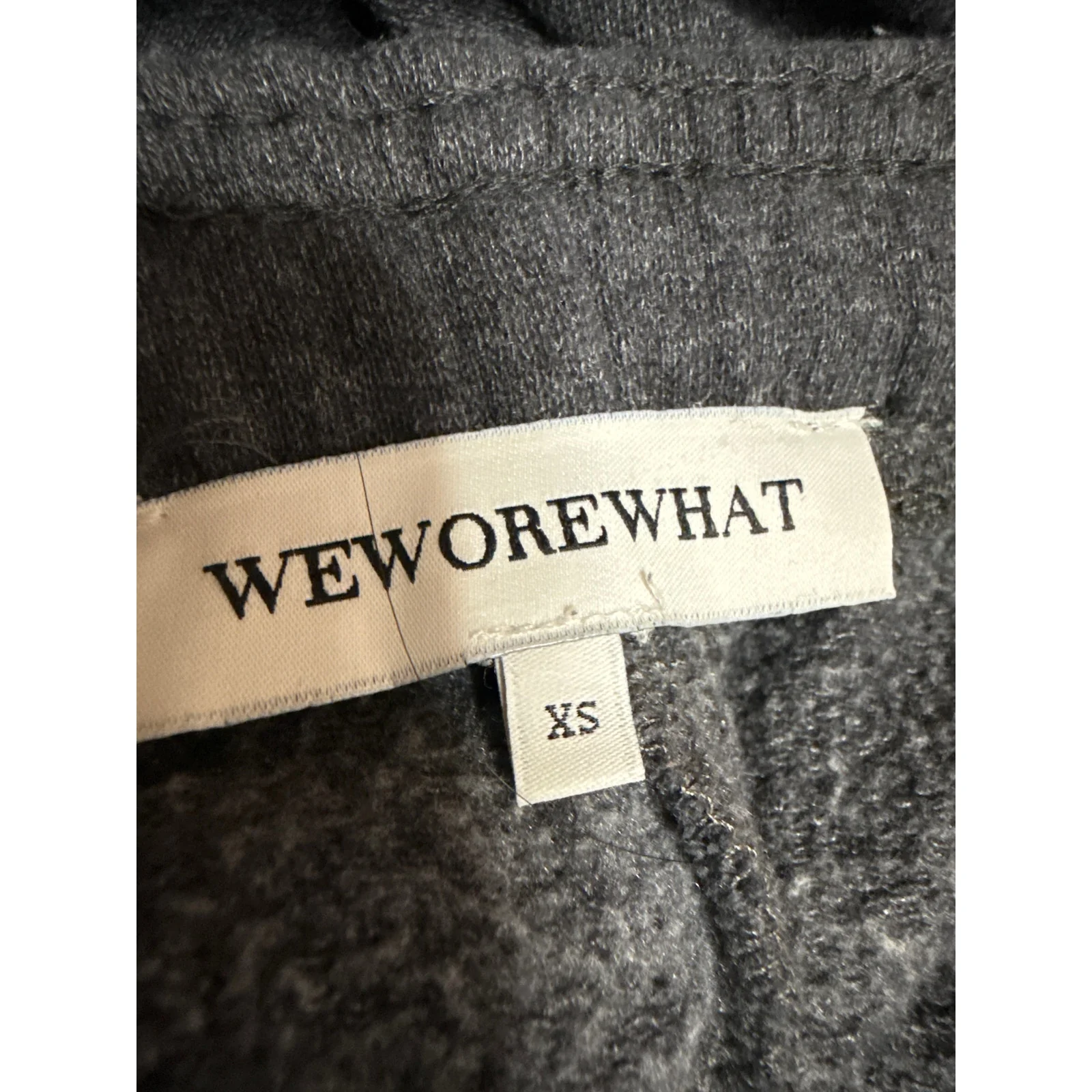 WeWoreWhat Women's Black Fleece Pull On Tapered Jogger Sweat Pants Size XS - Image 4