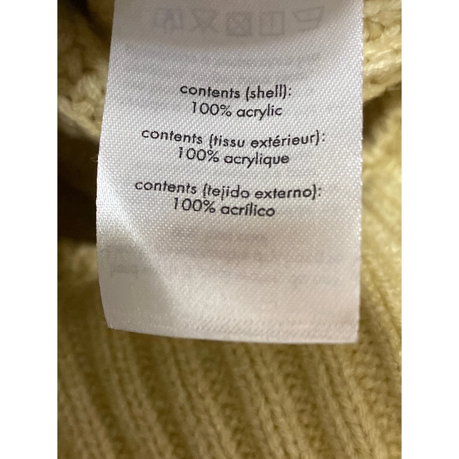 WeWoreWhat Women's Cream Yellow Ribbed Knit Turtleneck Cropped Sweater Size XS - Image 6