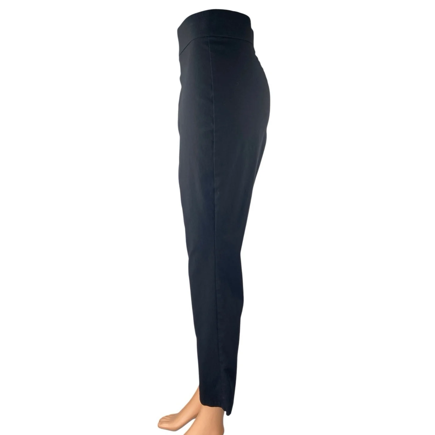Who What Wear Women's Black High Waisted Slim Tapered Trousers Pants Size 14 - Image 2