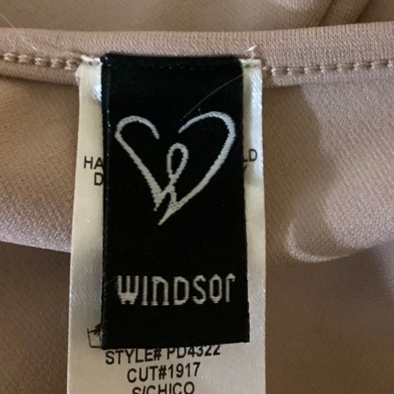 Windsor Cream Front Cutout Halter Neck Sleeveless Party Cocktail Sheath Dress S - Image 4