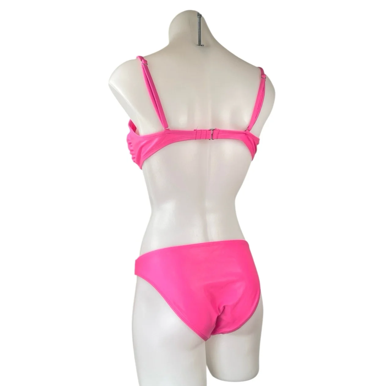 Xhilaration Pink Tank Cami Two Piece Swim Bikini Swimsuit Swimwear Set Sz M/L - Image 2