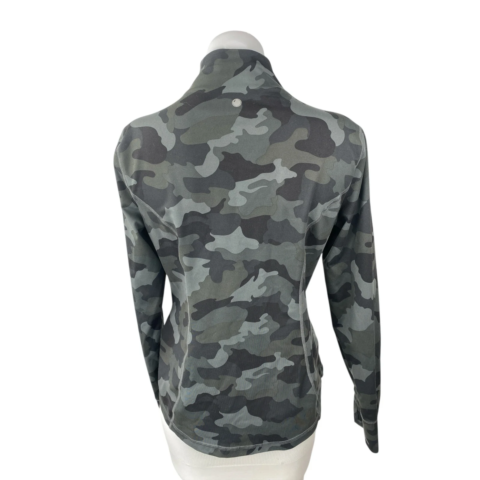 Yogalicious Lux Camouflage Long Sleeve Yoga Activewear Athletic Coat Jacket Sz M - Image 4
