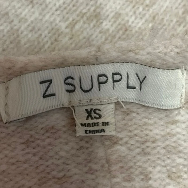Z Supply Gray Knit Crewneck Long Sleeve Pullover Sweatshirt Sweater Top Size XS - Image 3