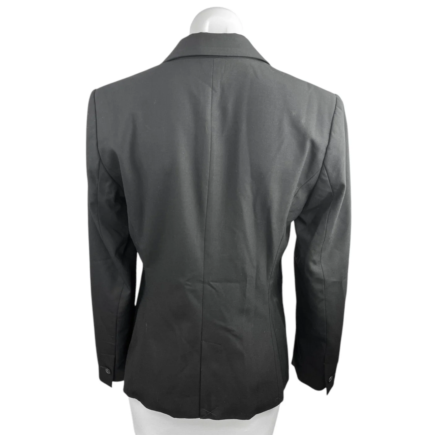Zara Black One Button Notch Collar Career Business Office Blazer Coat Jacket 6 - Image 2