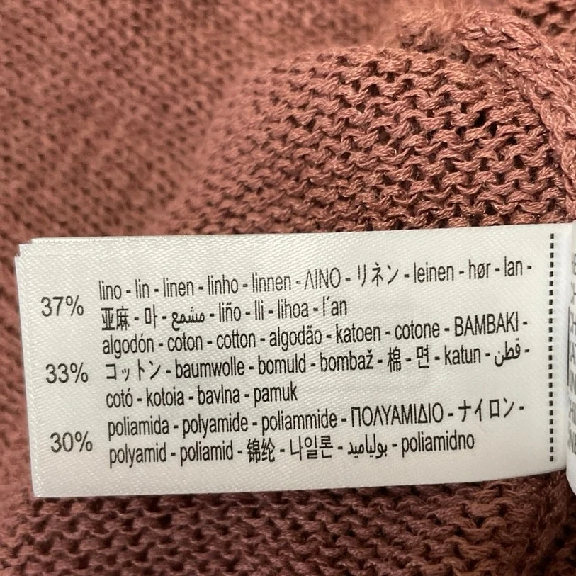 Zara Marsala Women's Brown Sleeveless Knit Scoop Neck Swaeter Tank Top Size XL - Image 5