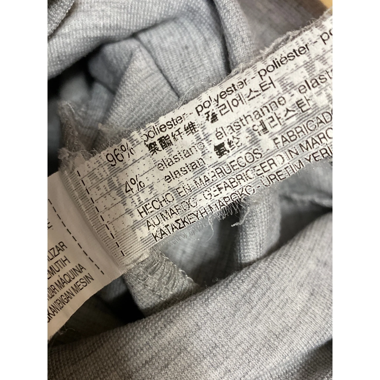 Zara Trafaluc Gray Sleeveless Square Neck Slit Bodycon Midi Tank Dress Size S - Image 5