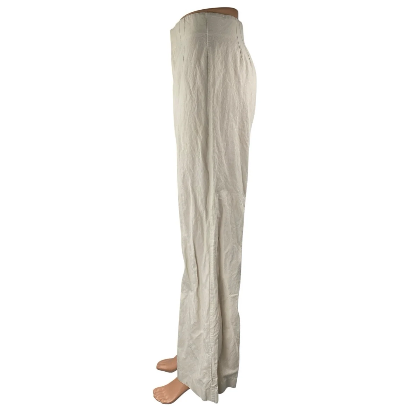 Zara Women's Beige High Waisted Flare Bootcut Trousers Dress Pants Size XS - Image 2