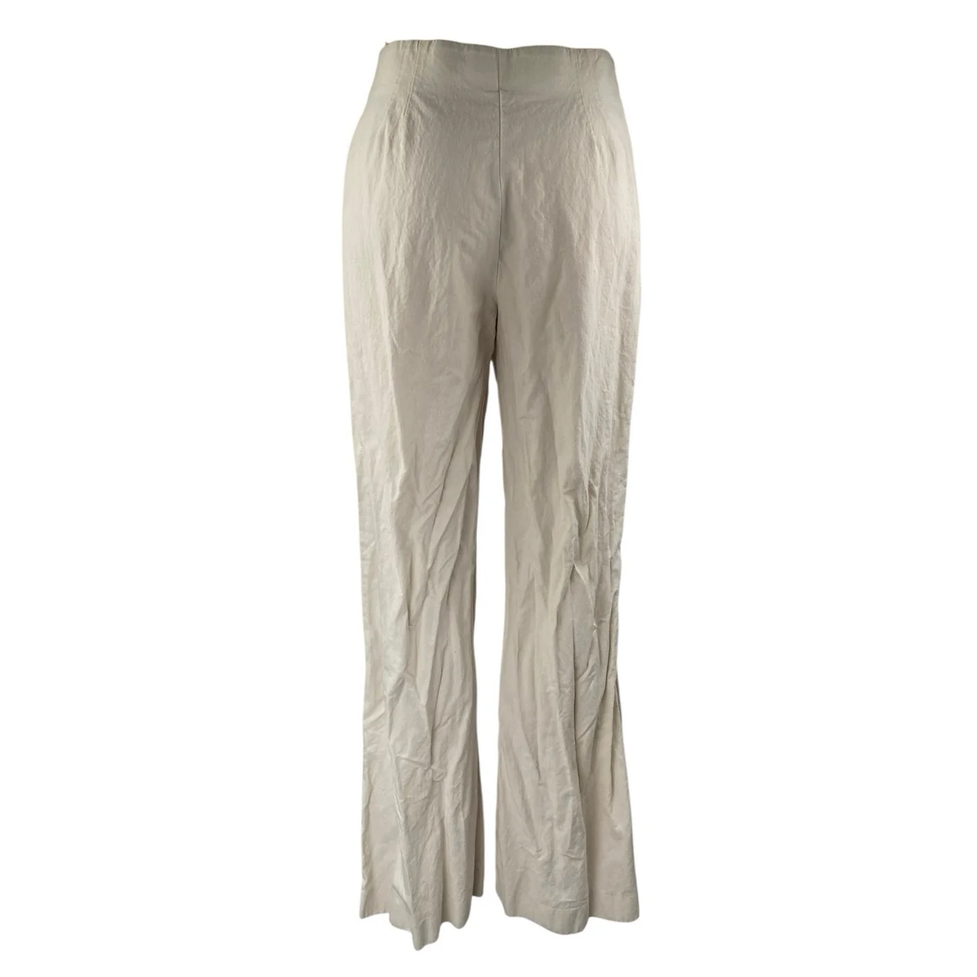 Zara Women's Beige High Waisted Flare Bootcut Trousers Dress Pants Size XS - Image 3