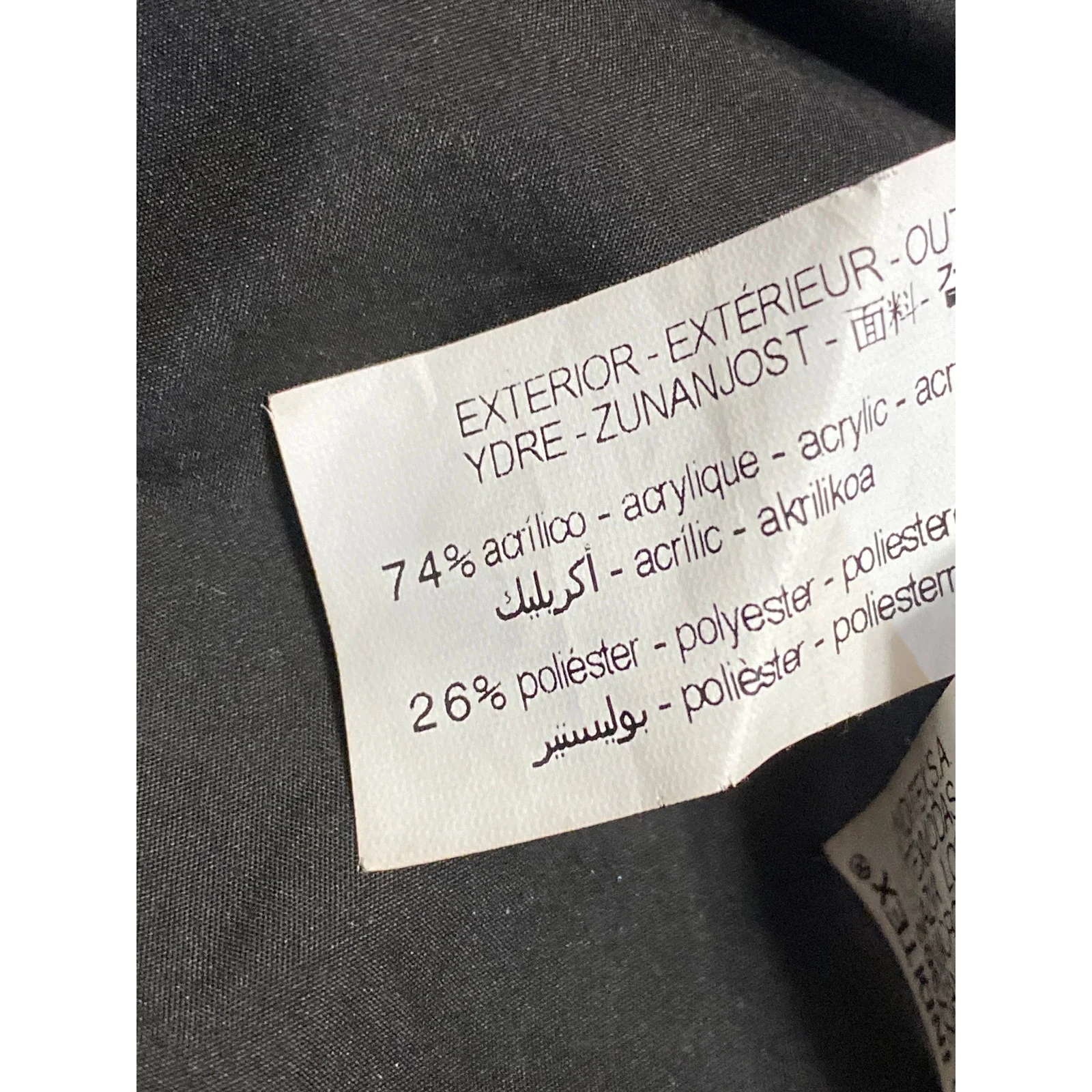 Zara Women's Black Faux Fur Shearling Long Sleeve High Neck Zip Up Coat Jacket S - Image 4