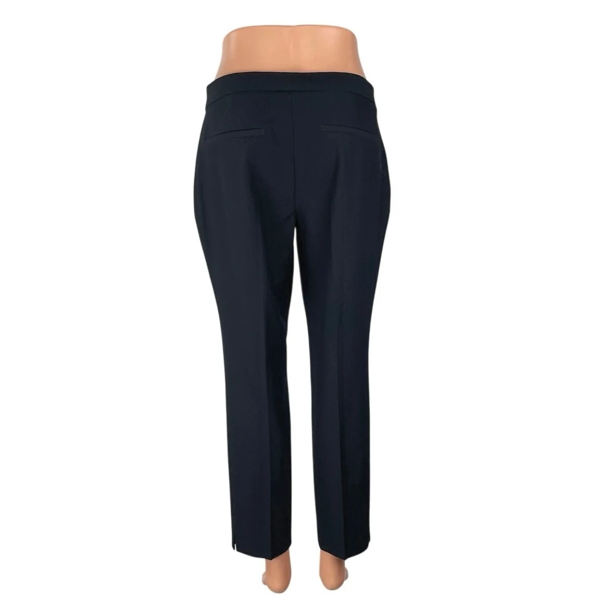 Zara Women's Black High Rise Loose Tapered Business Work Trousers Dress Pants 04 - Image 3