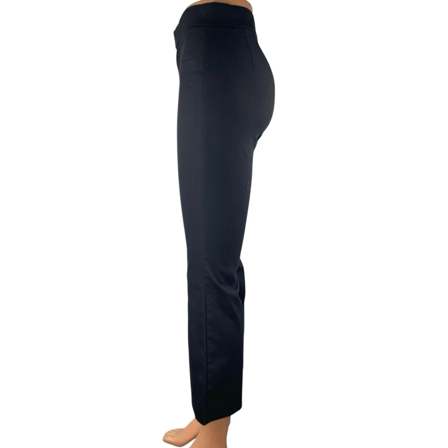 Zara Women's Black High Waisted Flared Bootcut Cropped Trousers Pants Size XS - Image 2