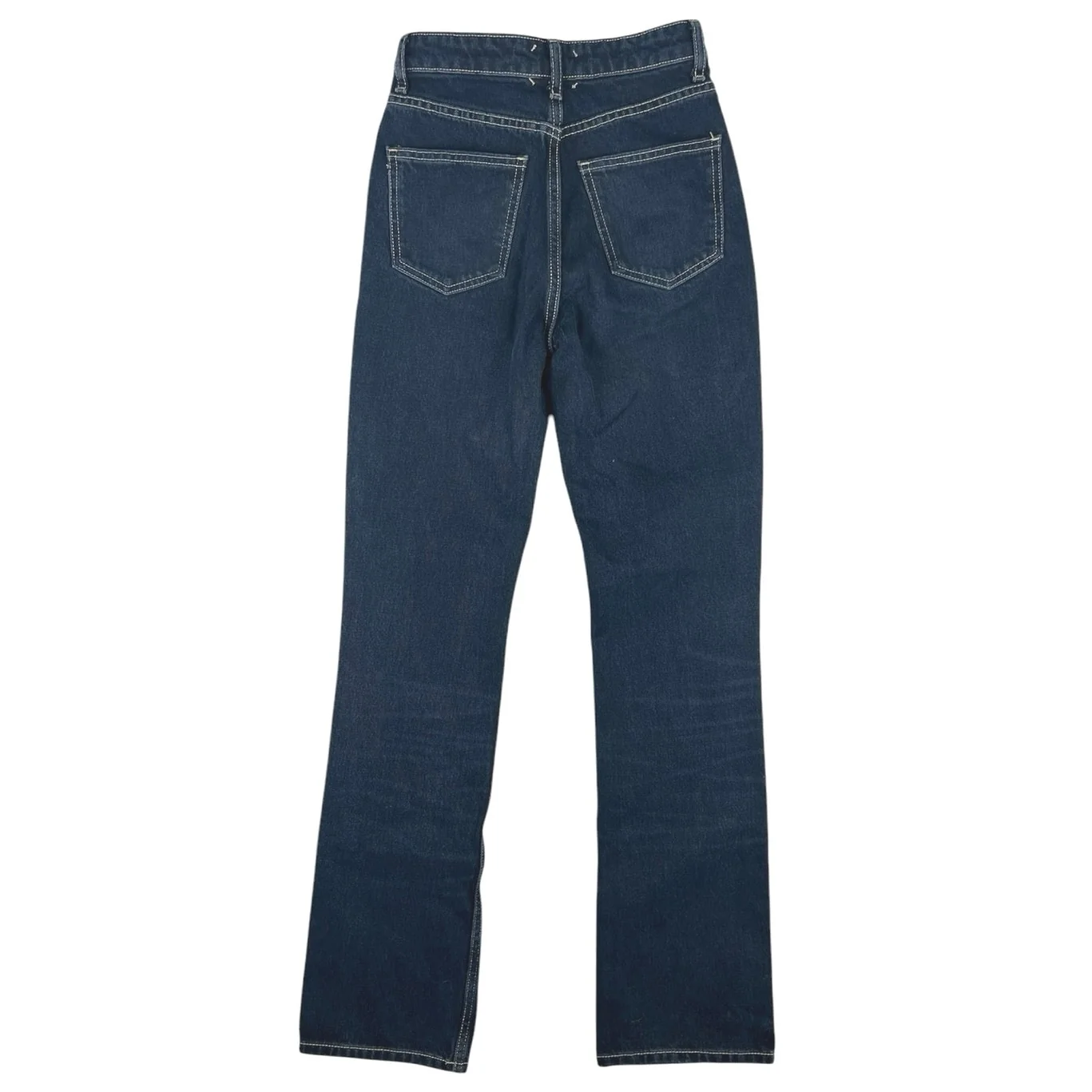 Zara Women's Blue Dark Wash High Waisted Ankle Flared Denim Jeans Size 2 - Image 2