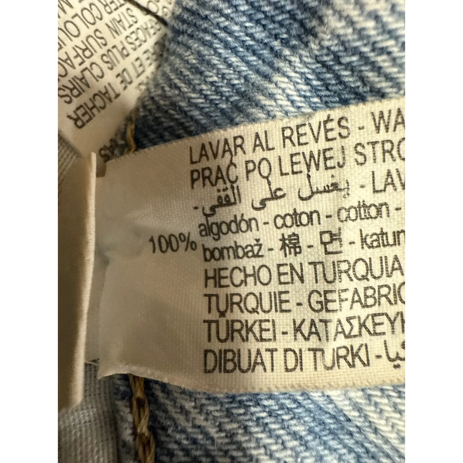 Zara Women's Blue Light Wash High Rise Distressed Tapered Leg Denim Jeans Size 2 - Image 5