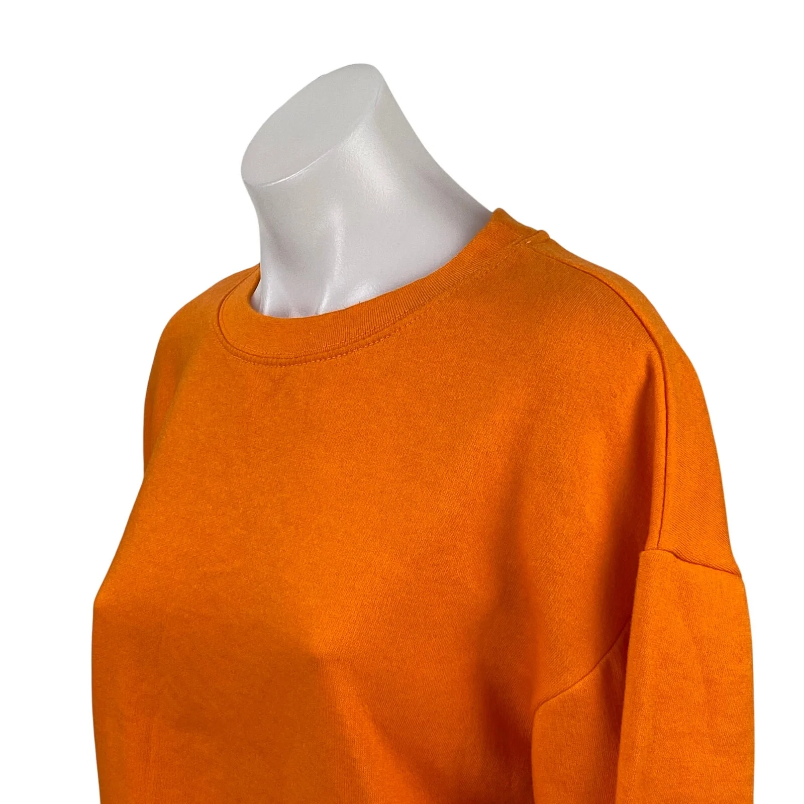 Zara Women's Coral Crew Neck Long Sleeve Knit Boxy Sweater Sweatshirt Top Size S - Image 2