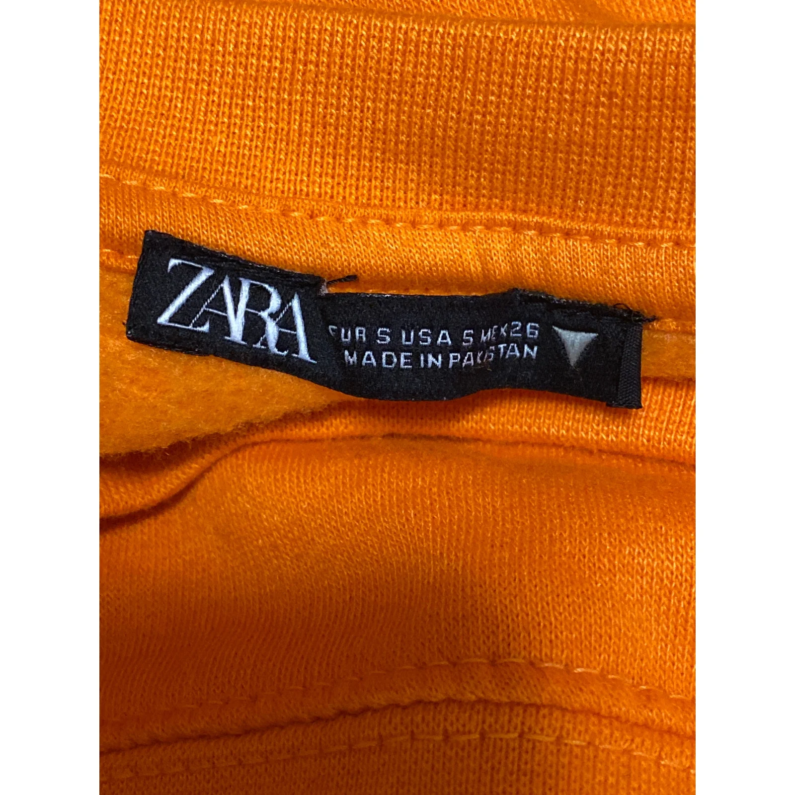 Zara Women's Coral Crew Neck Long Sleeve Knit Boxy Sweater Sweatshirt Top Size S - Image 5