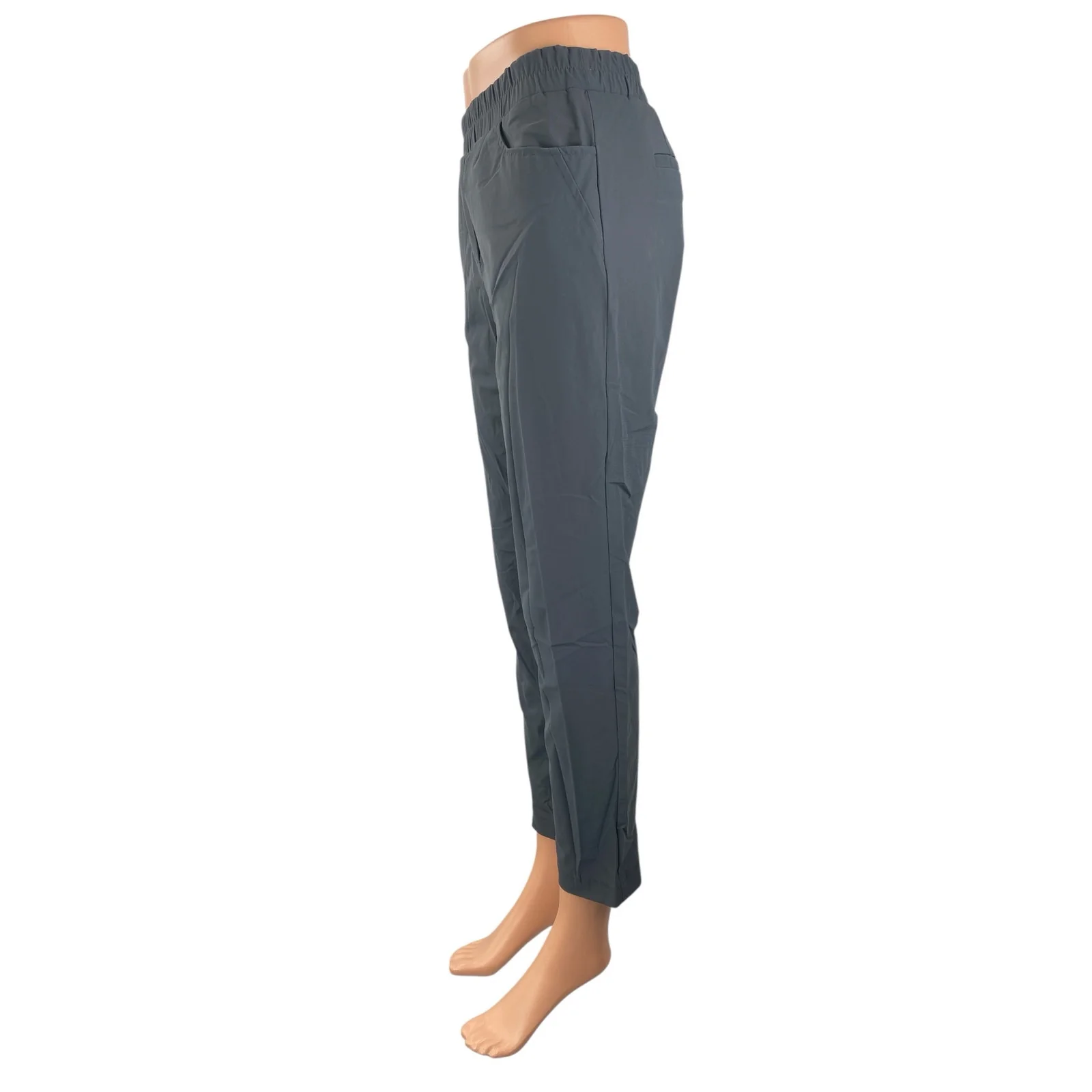 Zishen Women's Gray Mid Rise Athletic Activewear Trousers Jogger Sweat Pants S - Image 3